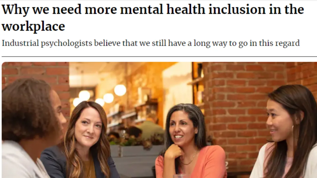 Why we need more mental health inclusion' in the workplace