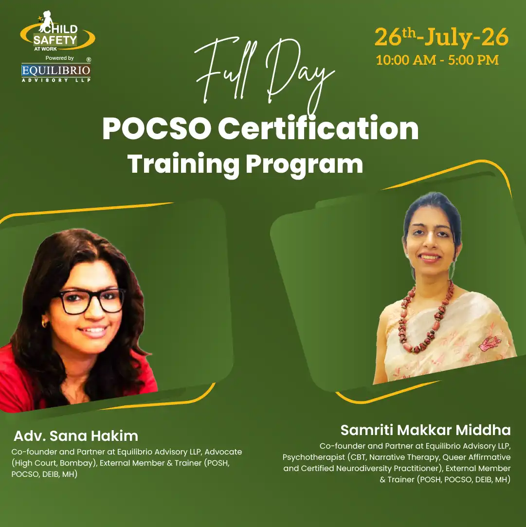 Full Day POCSO Certification Training Program 26th July 2026