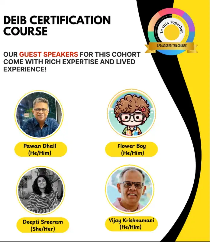 We’re thrilled to announce the incredible guest speakers for our upcoming DEIB Certification Course - 12th Sep 2025