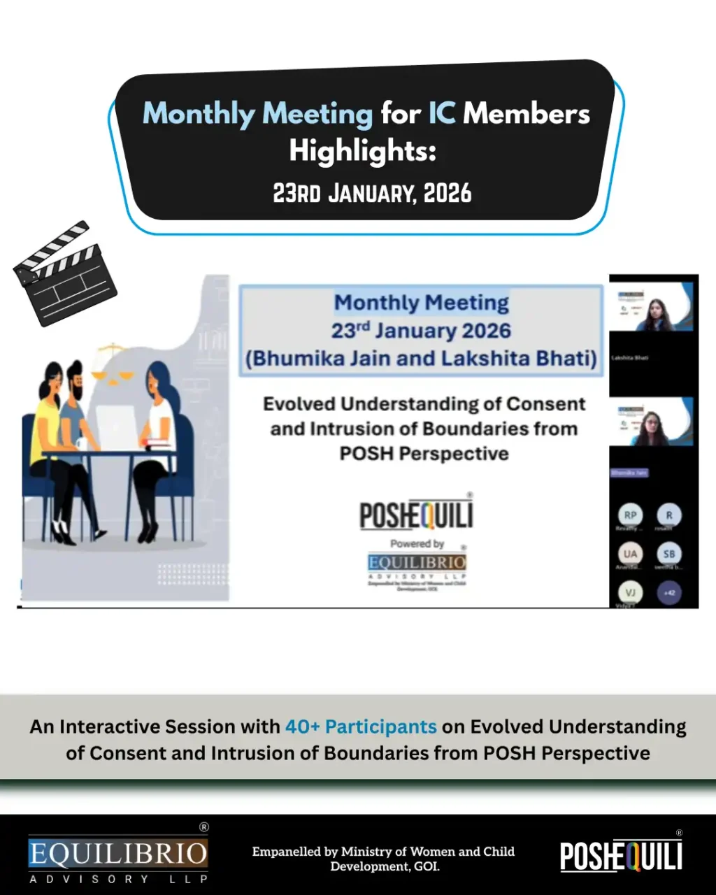 Monthly Meeting for IC Members Highlights 30th Jan 2026