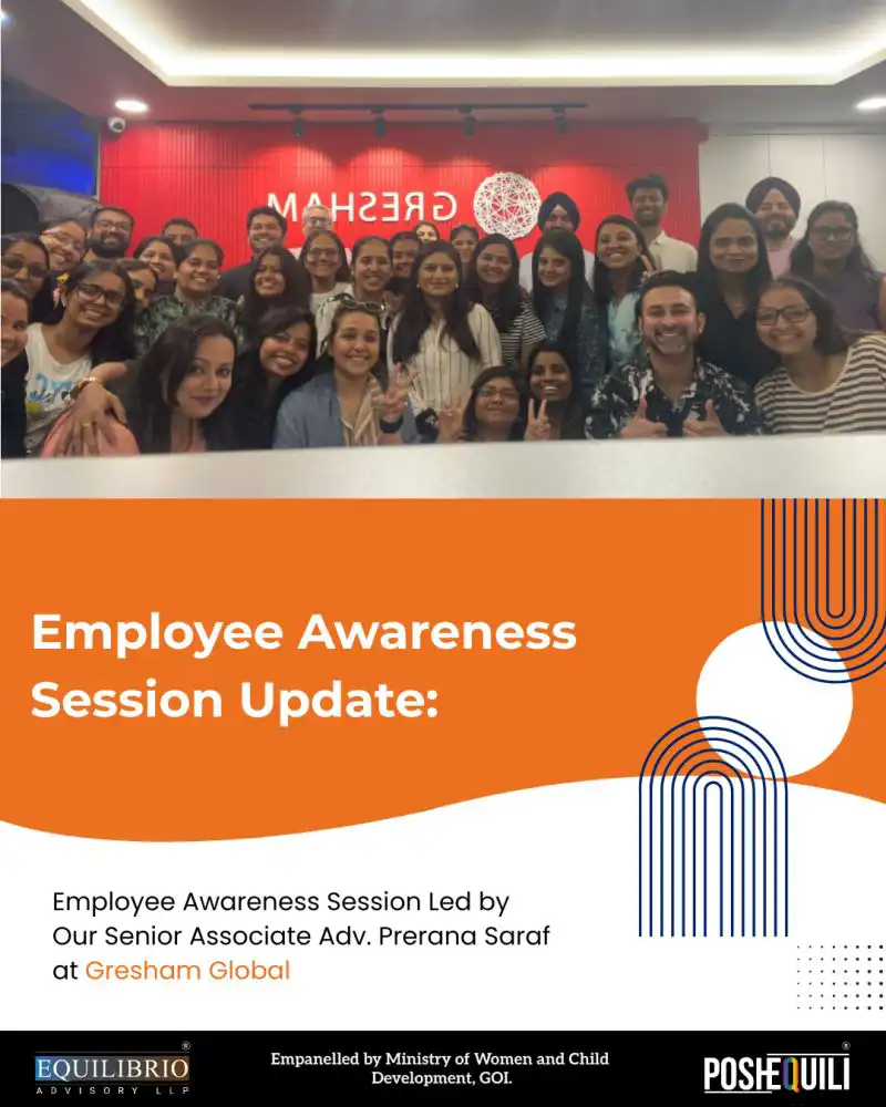 Highlights from an engaging POSH Employee Awareness session conducted by our Senior associate