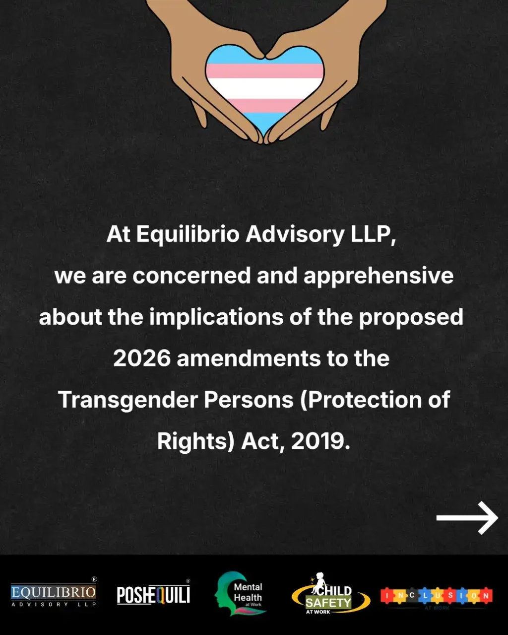 At Equilibrio Advisory we recognize that the trans community is diverse an