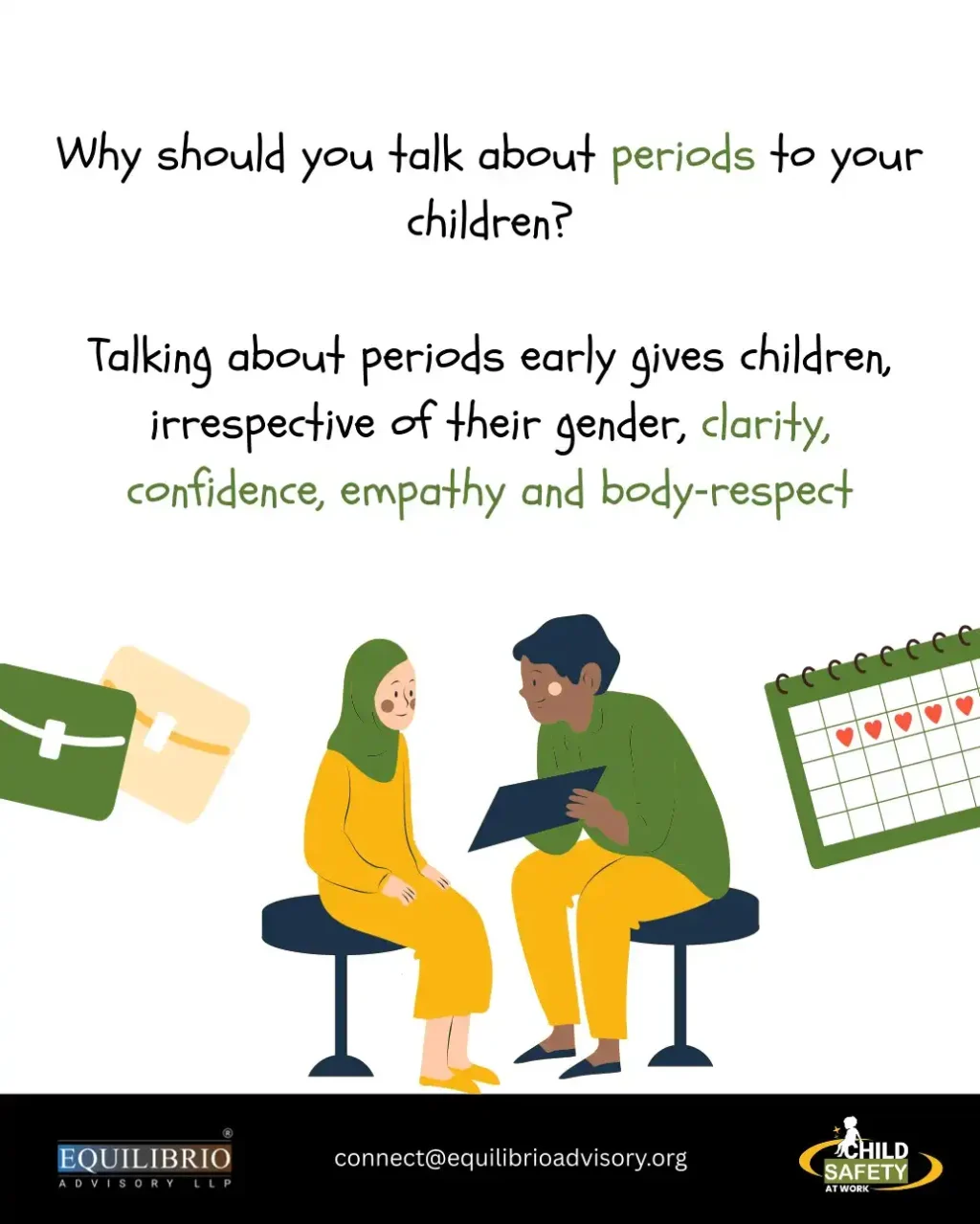 Explaining menstruation early helps children grow up 20th march 2026