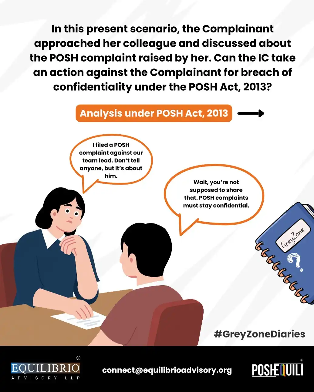 Complainant had discussed about the POSH complaint filed by her against her team lead with a fellow colleague