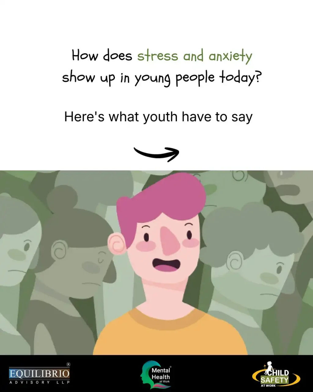 how does stress and anxiety show up in young people