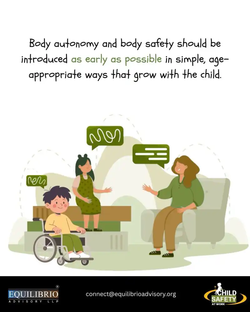 Body autonomy and body safety should be introduced as early as possible 15th may 2026