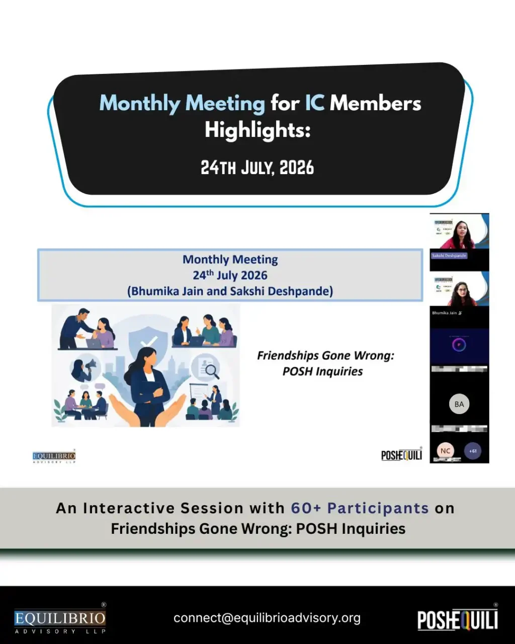 monthly meeting 31st july 2026