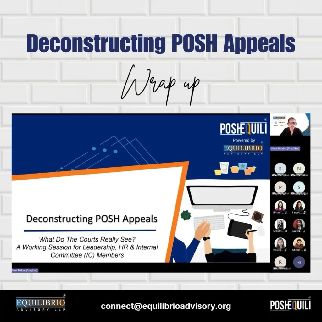 Deconstructing POSH Appeals 14th aug 2026