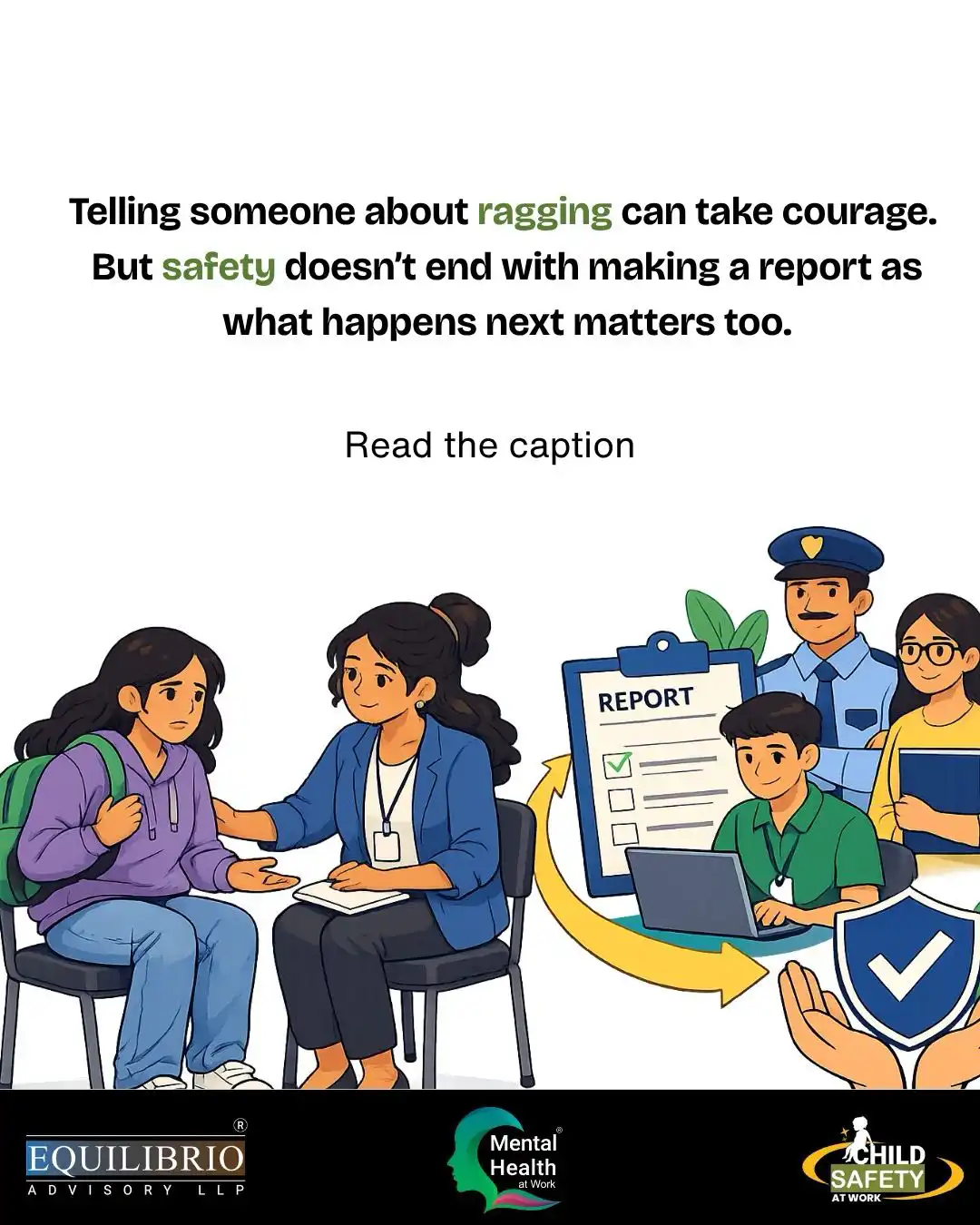 Telling someone about ragging can take courage 28th aug 2026