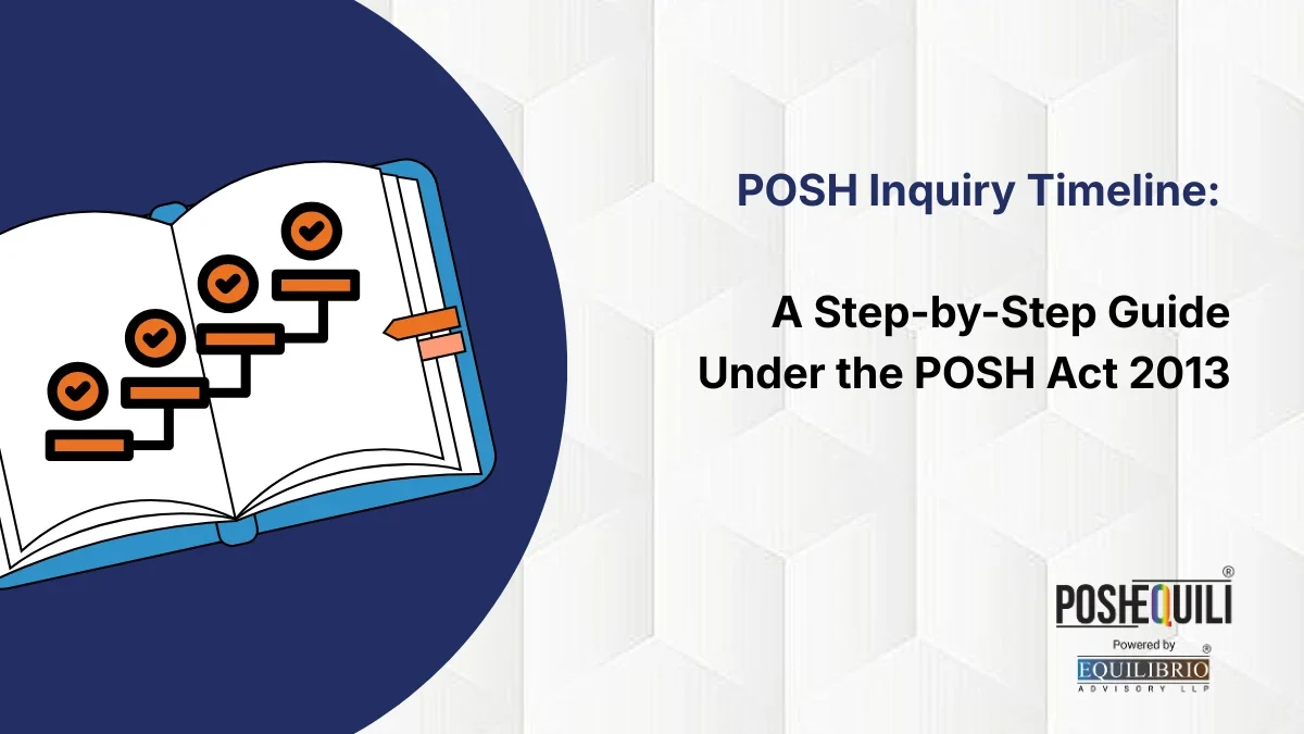 POSH Inquiry Timeline A step by Step Guide Under the POSH Act 2013