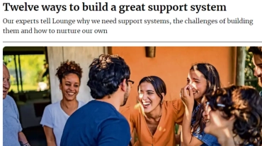 Twelve ways to build a great support system