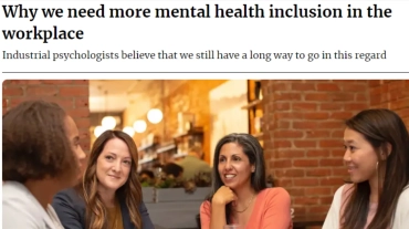 Why we need more mental health inclusion' in the workplace