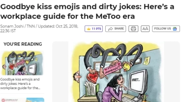 Goodbye kiss emojis and dirty jokes, Here’s a workplace guide for the MeToo Era