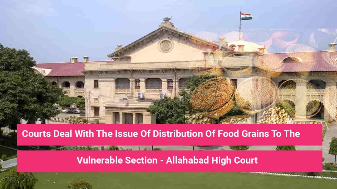 Issue of distribution of food grains