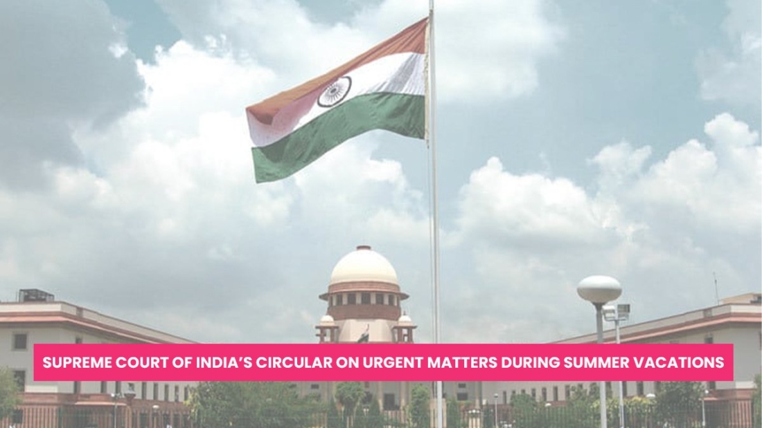 Supreme Court Circular on Urgent Matters