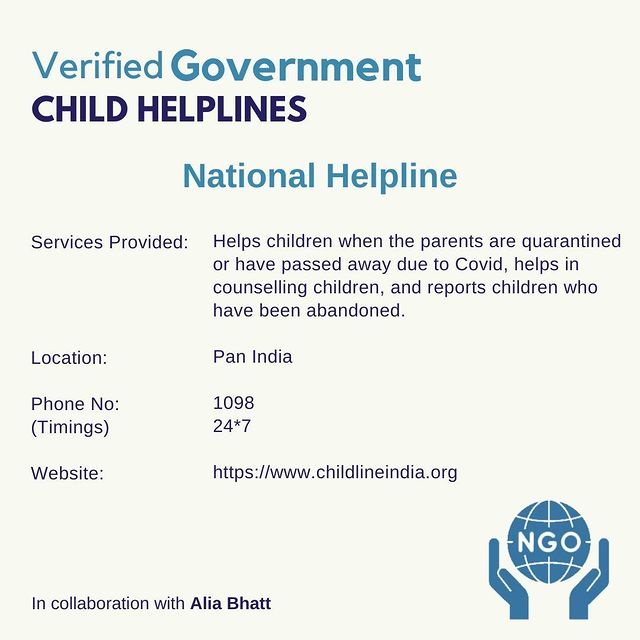 COVID Child helpline