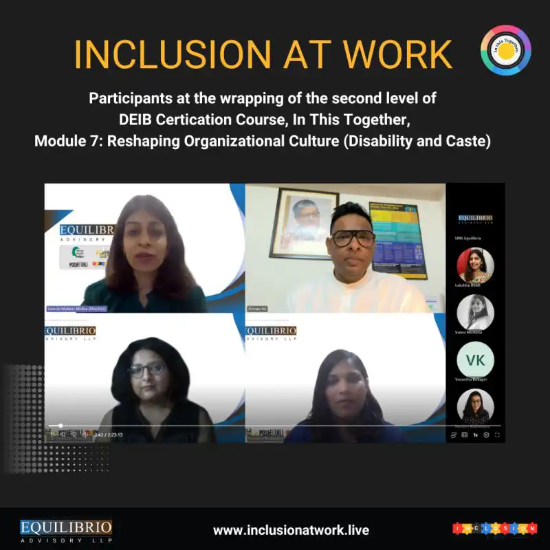 Arman Ali as we delved into the seventh module of our hashtagDEIB Certification Course