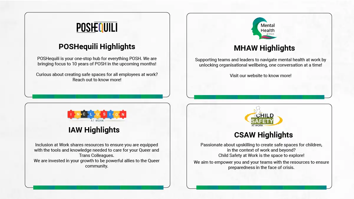 Illustration highlighting October as Mental Health Awareness Month in the workplace, featuring calming elements like plants and symbols of well-being, promoting stress management and emotional support among employees.