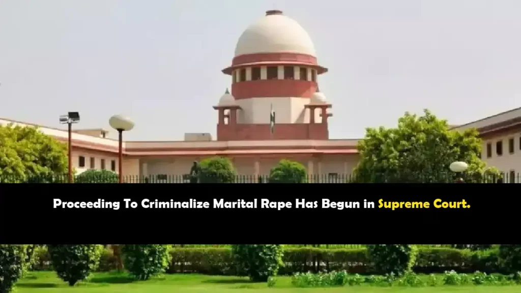 Supreme Court of India hearing marital rape case 2024
