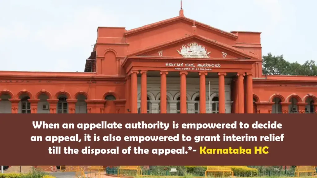 Karnataka HC on Interim Relief in Sexual Harassment Appeals