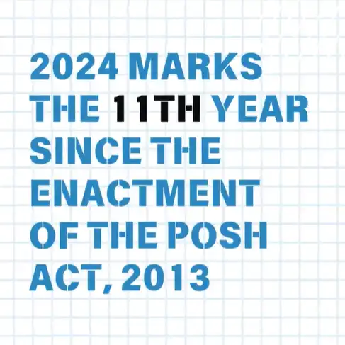 POSH Anniversary POSH Act 2013 POSH Law POSH at Workplace POSH Compliance Workplace and Violence No