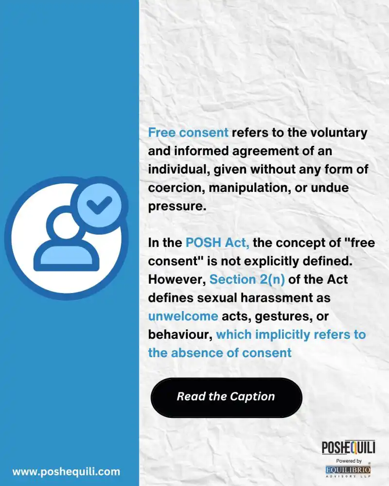 When is consent considered to be a free consent