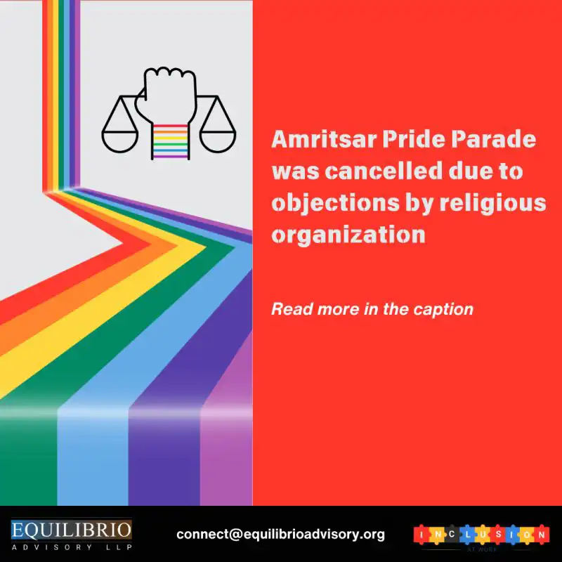 The 2025 Amritsar Pride Parade was cancelled after facing strong opposition from Sikh organizations