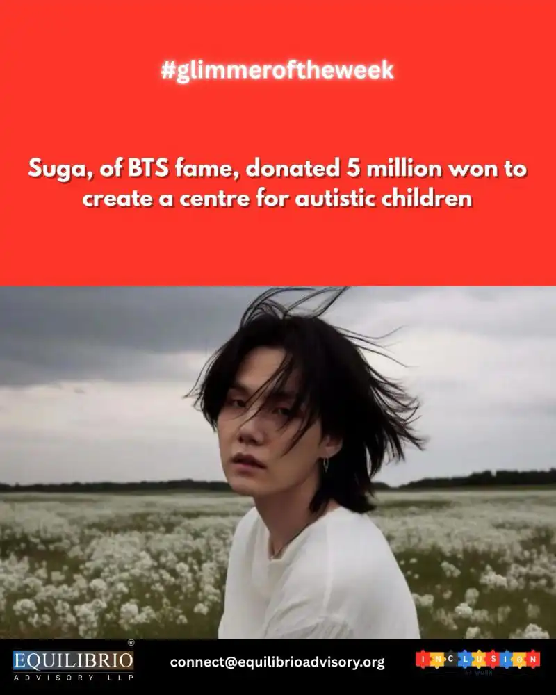 shines on BTS member Suga who donated 5 million won to establish the Min Yoon gi Treatment Centre in Seoul 18th July 2025