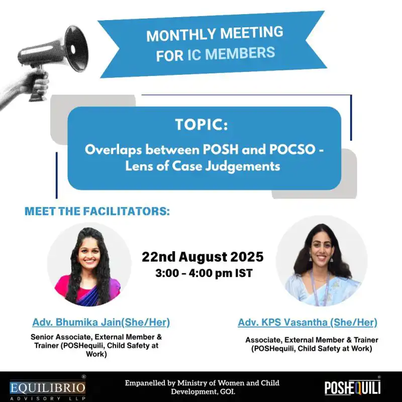 Overlaps between POSH and POCSO – Lens of Case Judgements