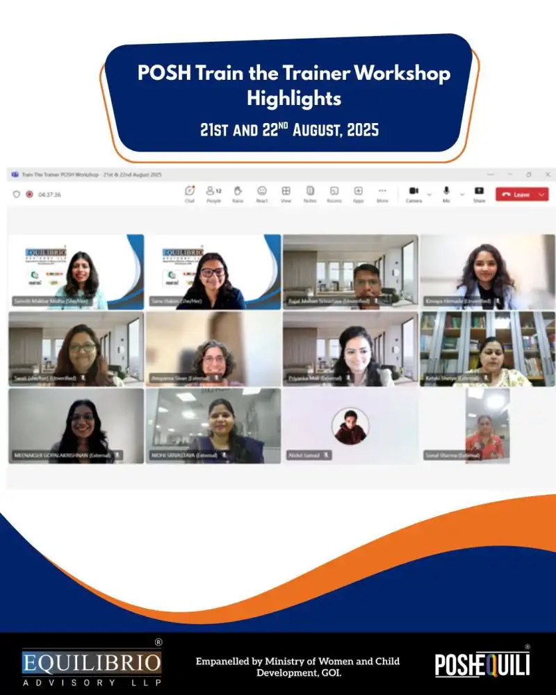 Workshop Wrap Up POSH Train the Trainer TTT 29th Aug 2025