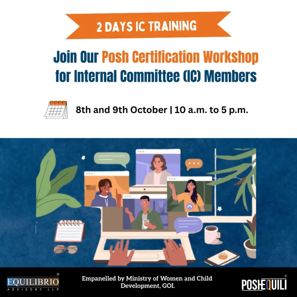 Capacity Building POSH Certification Workshop for Internal Committee 19th Sep 2025
