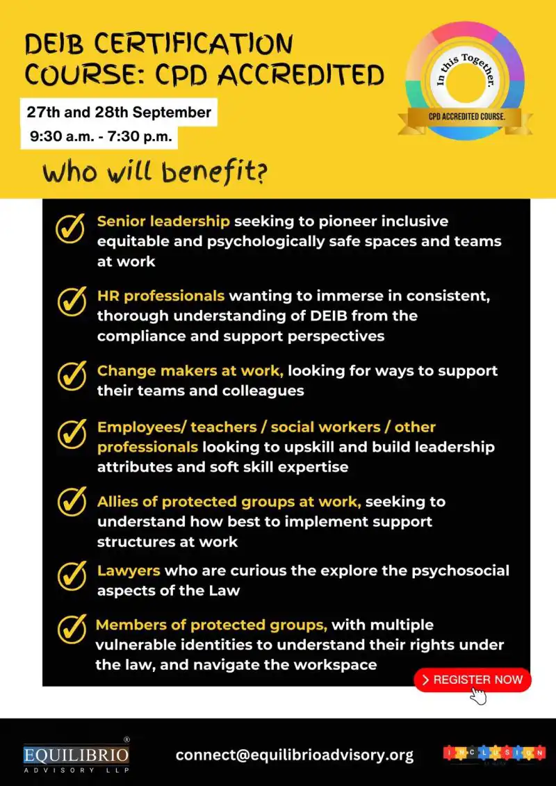 DEIB Certification Course 5th September 2025