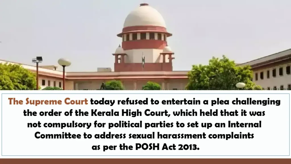 The Supreme Court today refused to entertain a plea challenging the order of the Kerala High Court