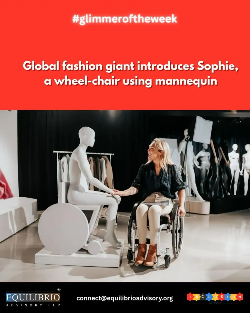 global fast fashion giant Primarks decision to introduce a seated mannequin 26th Sep 2025