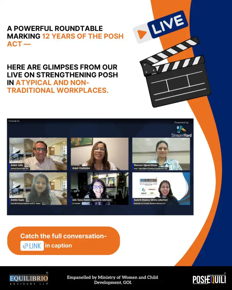 12 years of the POSH Act 12th Dec 2025